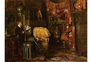 The recently restored portrait of Bradstreet—one of the first objects to enter the MIA collection—now hanging near the Prindle House period room.