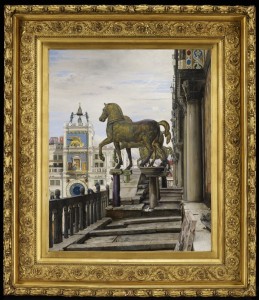 "The Bronze Horses of San Marco," by Charles Caryl Coleman, painted in 1876 and on view in gallery G323 at the Minneapolis Institute of Art.