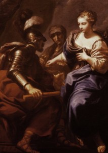 You, Judith, showing me the goods. (Yes, there's already a painting of this. You can see it in gallery G340.)