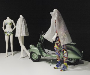 Installing the exhibition "Italian Style: Fashion Since 1945" in the MIA's Target Gallery.