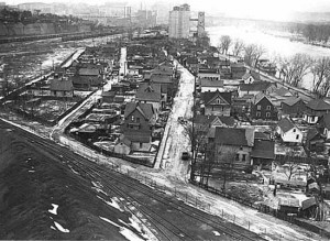 The Italian neighborhood on the East Side of St. Paul, circa 1938.