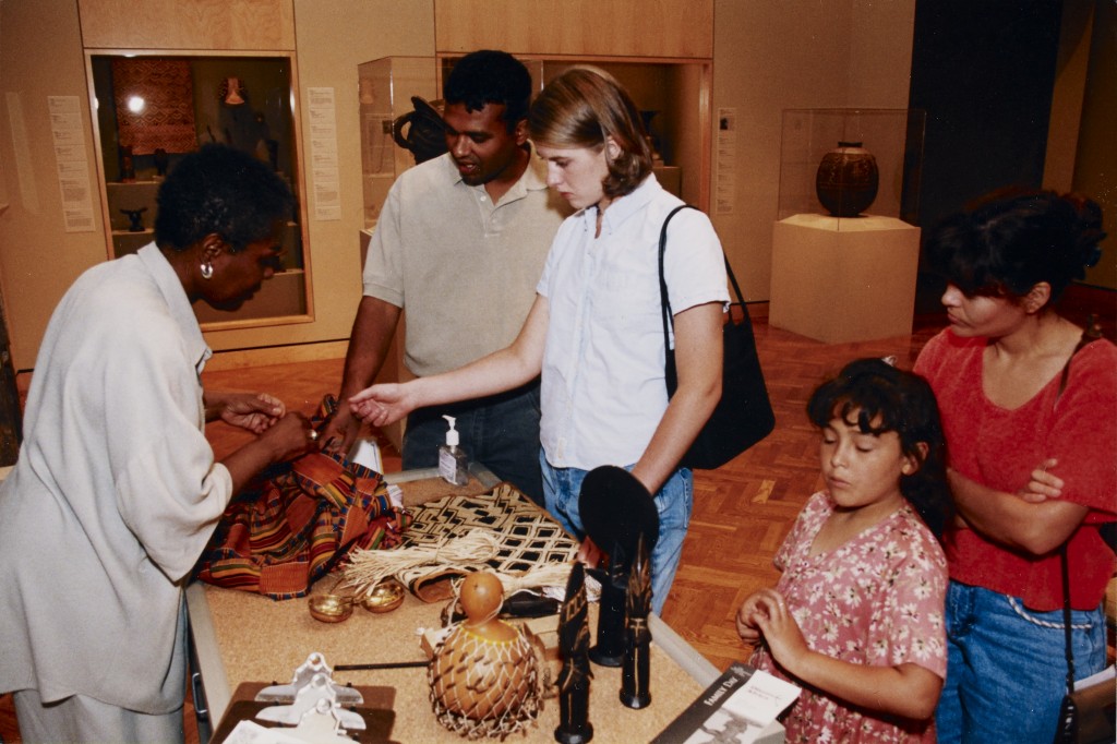 A Collection in Focus guide running an Art Cart in 1999.