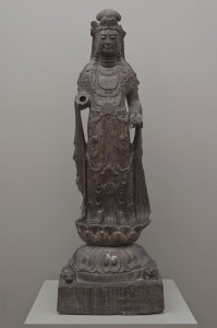 The deity today, on view in Mia's second-floor Buddhist sculpture court (gallery G200).