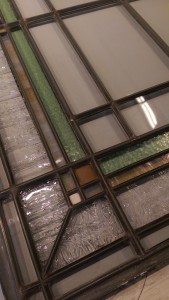 In this conserved window panel you can see various thicknesses of zinc caming for emphasis.
