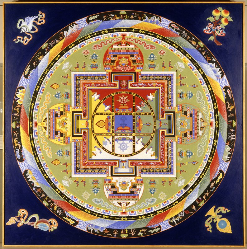 A sand mandala created by the Monks of the Gyuto Tantric University