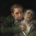 Goya's self-portrait with Dr. Arrieta, from the collection of Mia.