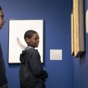 Students from Stonebridge World School help Mia staff test and develop empathy tours at Minneapolis Institute of Art.