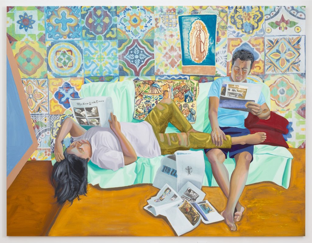 Aliza Nisenbaum's "La Talaverita, Sunday Morning NY Times," from 2016