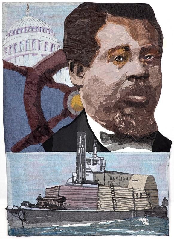 Quilt by L'Merchie Frazier of Robert Smalls.