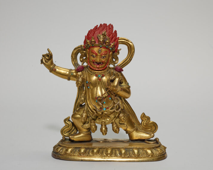 gold statue of bodhisattva Vajrapani