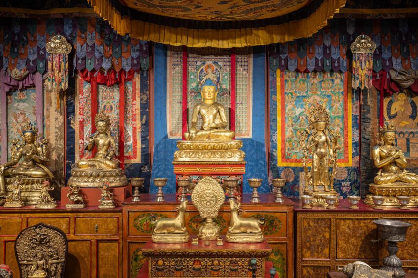 view of the Tibetan Buddhist Shrine Room at Mia