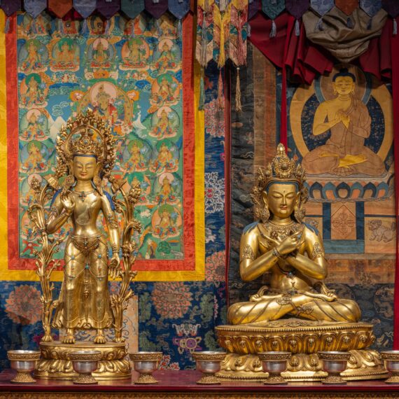view of the Tibetan Buddhist Shrine Room at Mia