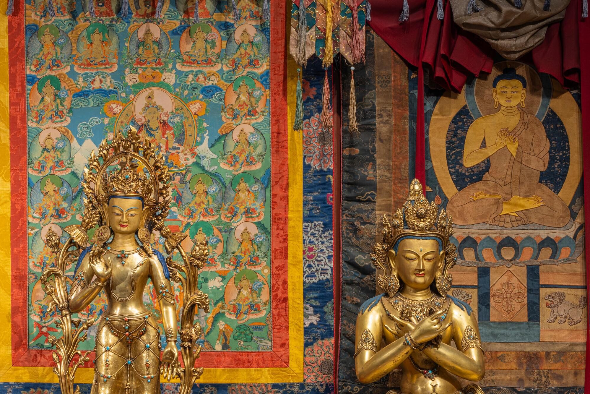 view of the Tibetan Buddhist Shrine Room at Mia