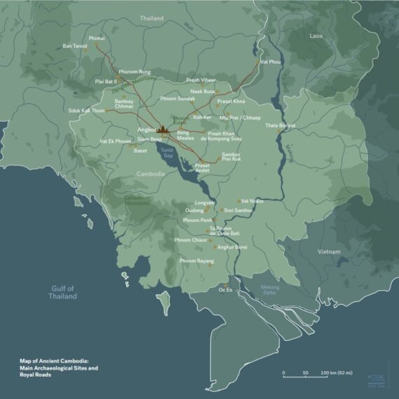 Map of ancient Cambodia 