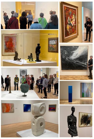 collage of photos of galleries at the Milwaukee Art Museum