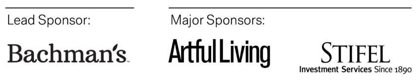 Company logos for Art in Bloom sponsors