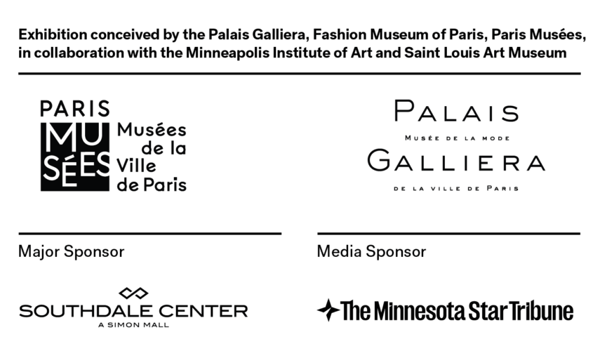 Logos of collaborating art museums and sponsors