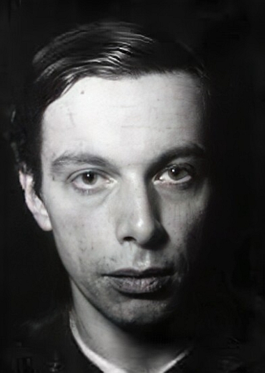 black-and-white headshot photo of Ernest Ludwig Kirchner